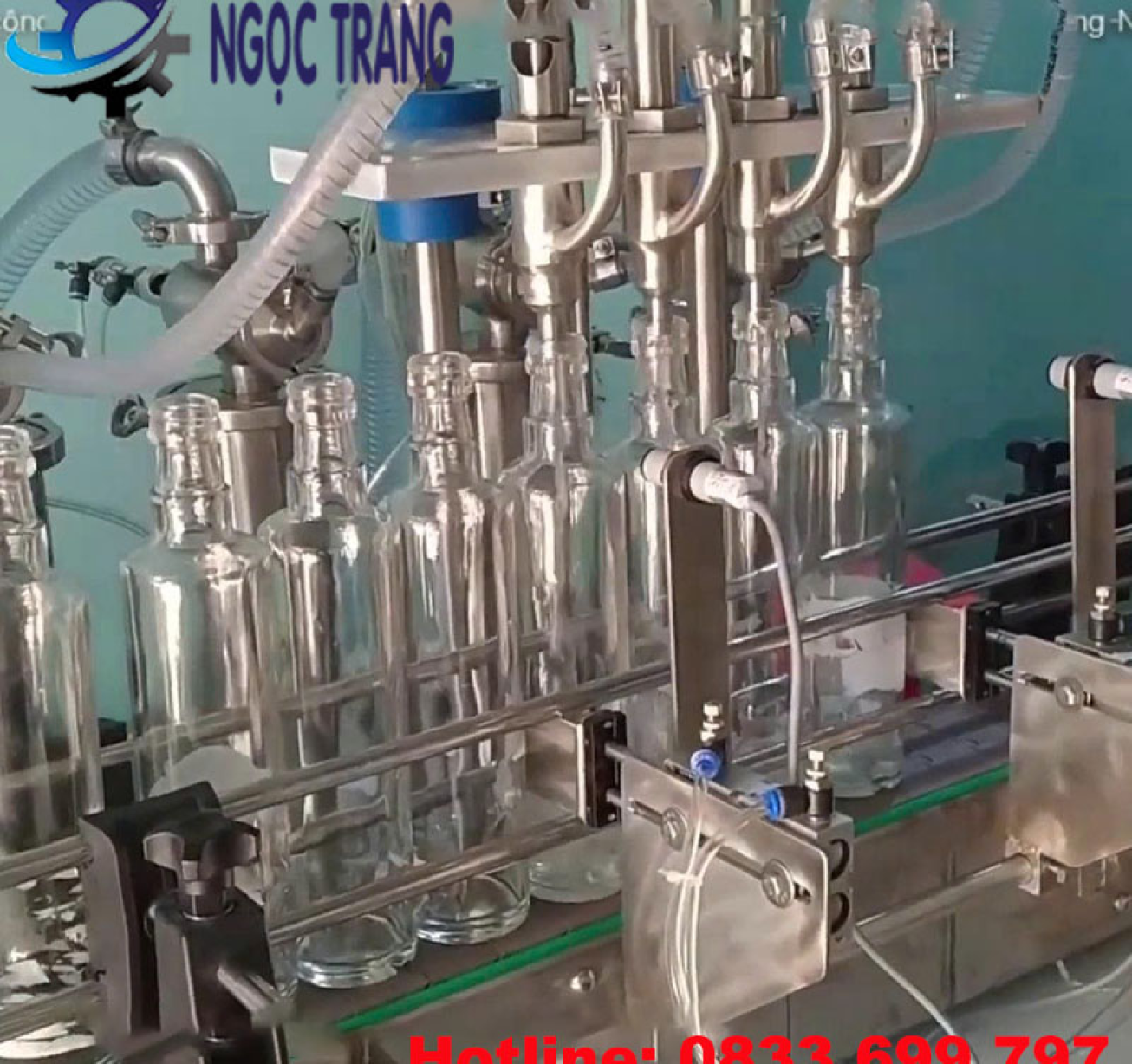 Máy chiết rót rượu 4 vòi - Máy chiết rót đồ uống có cồn