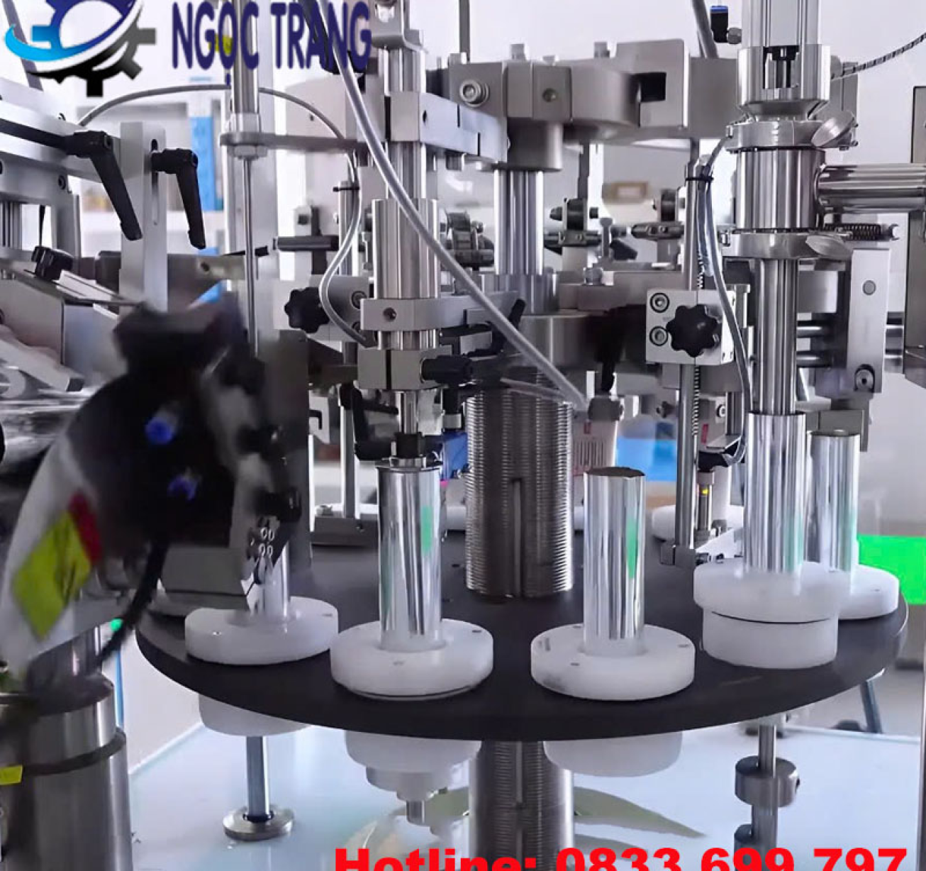 Máy chiết rót hàn đáy tuýp - Máy chiết rót mỹ phẩm 2 trong 1
