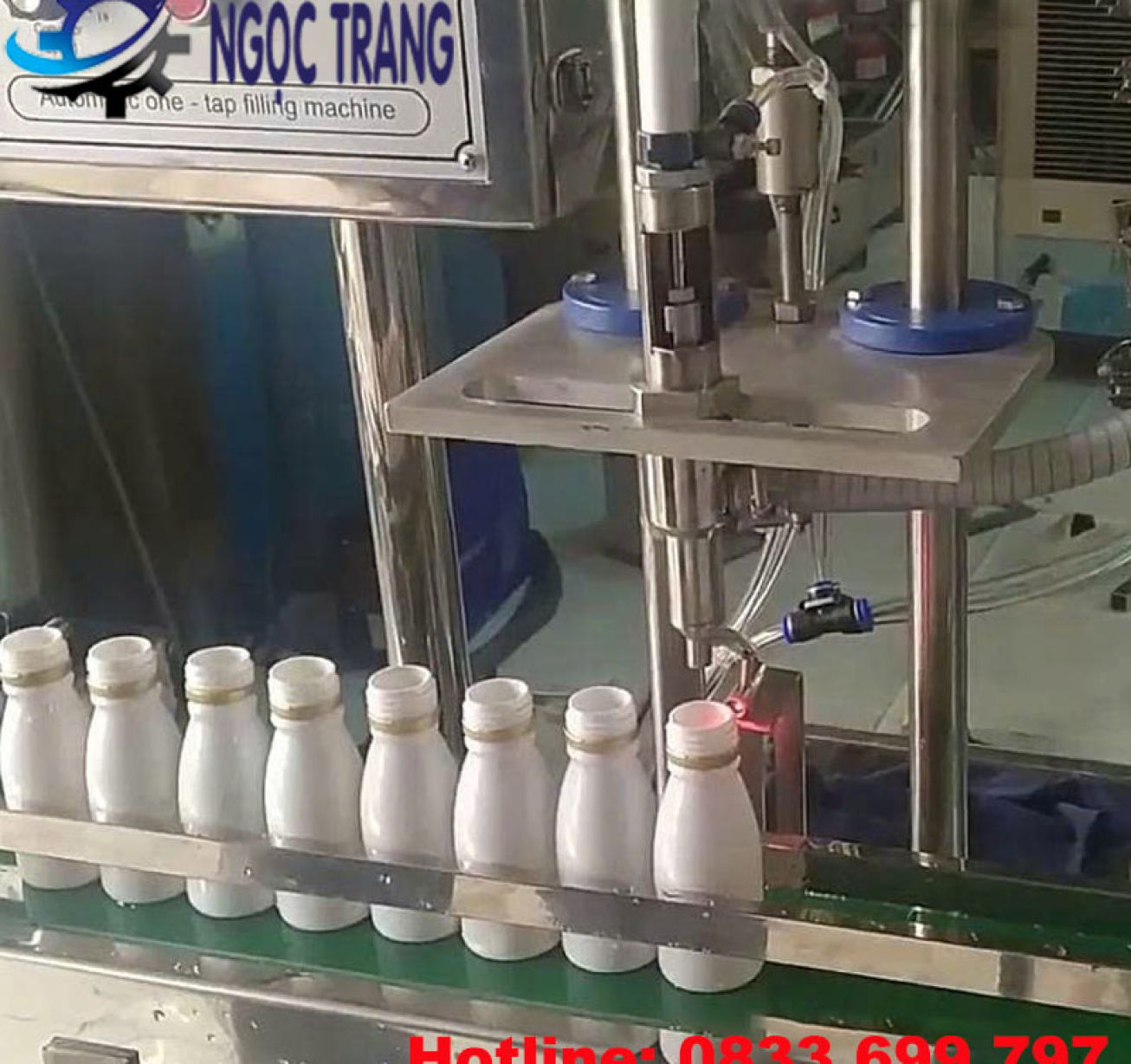 Máy chiết rót 1 vòi tự động - Máy chiết rót mỹ phẩm hiện đại