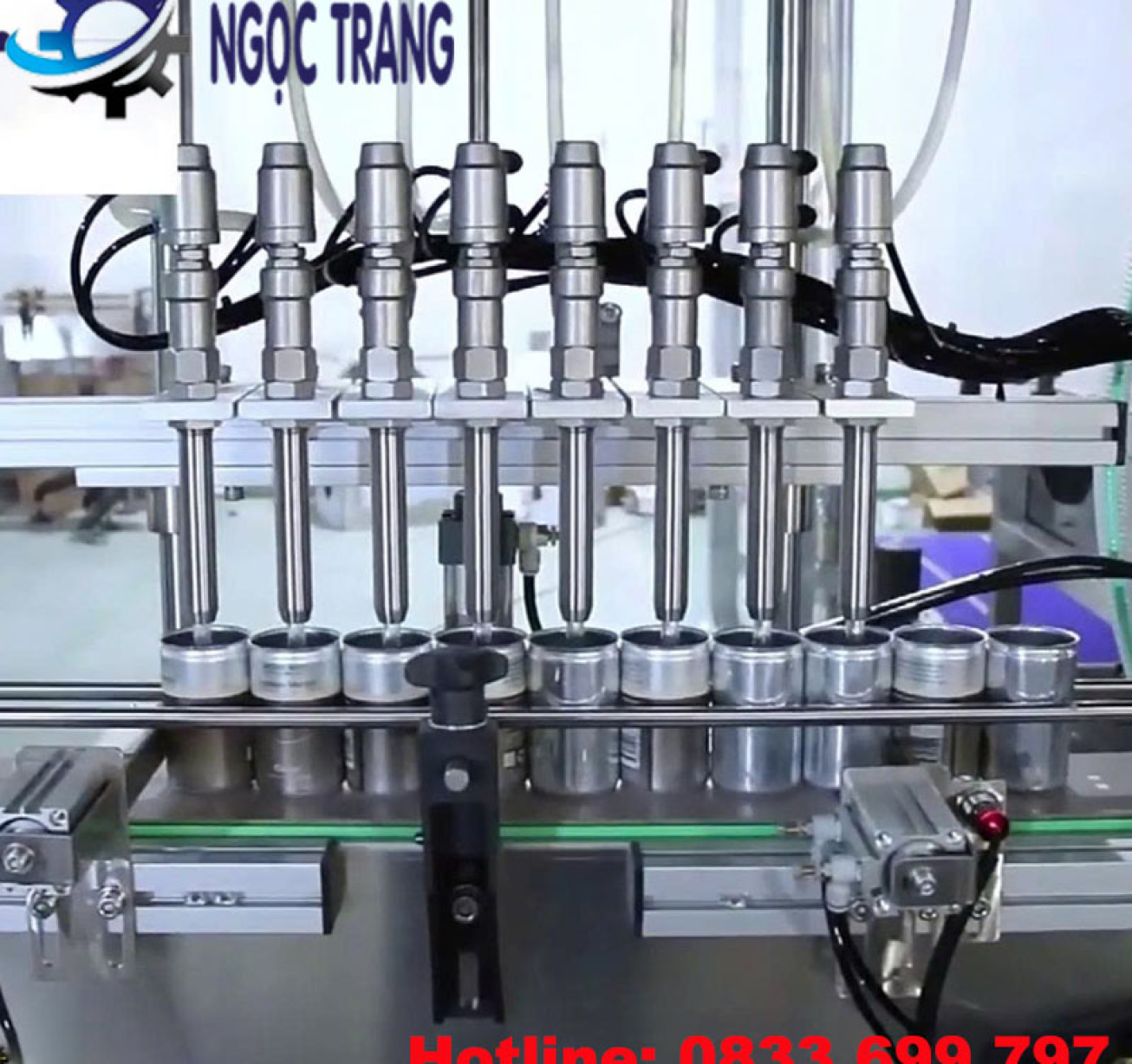 Máy chiết rót lon bia 6 vòi - Máy chiết rót, đóng lon tự động