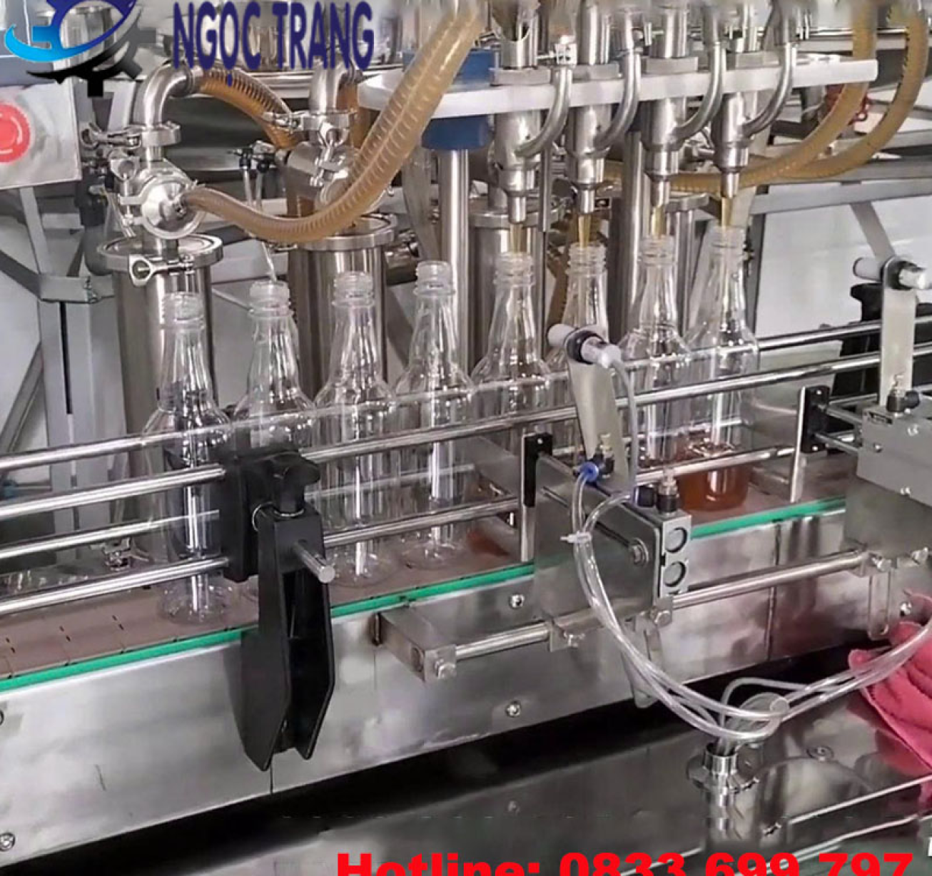 Máy chiết rót mật ong - Máy chiết rót 4 vòi dung dịch sệt