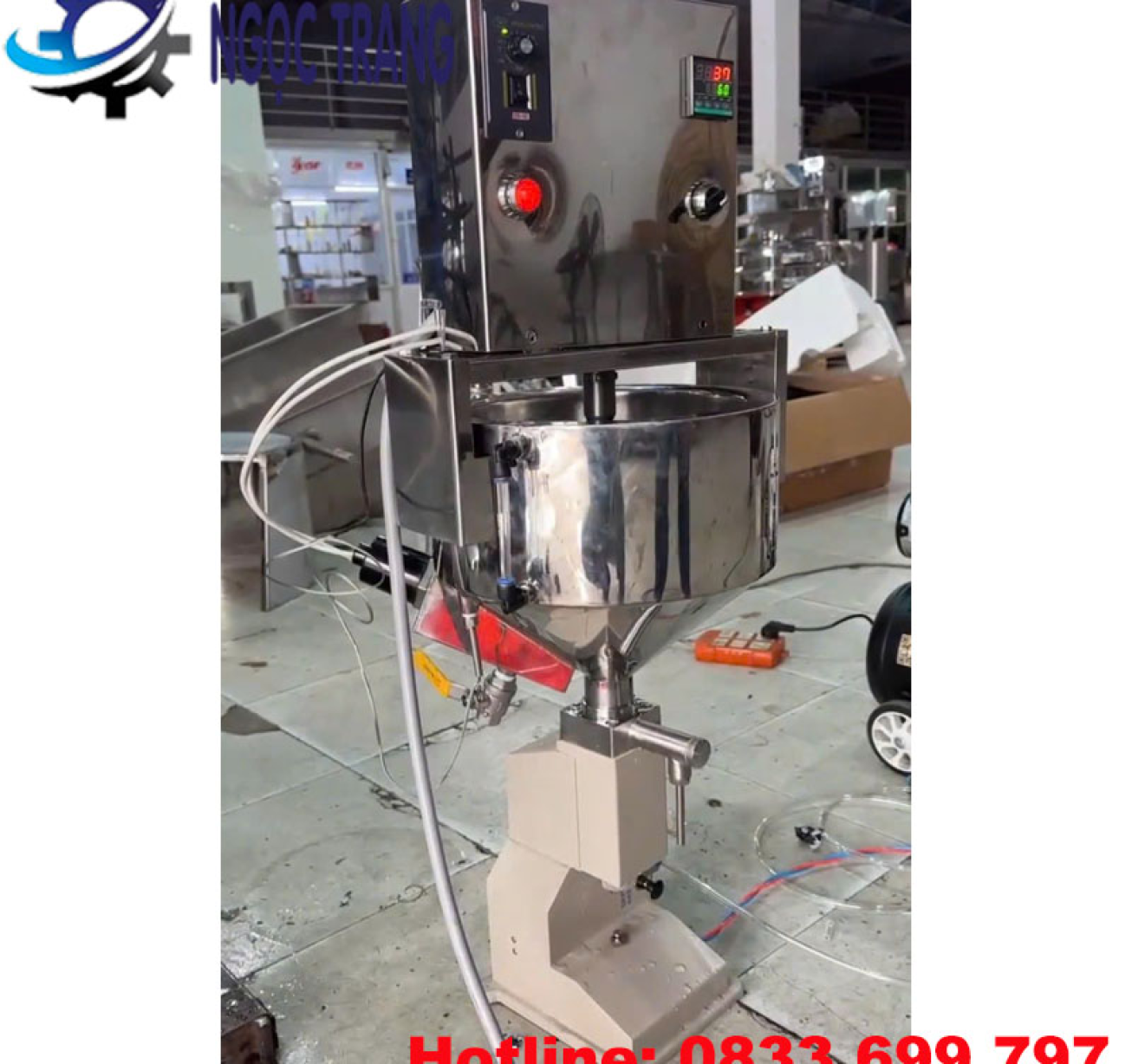Máy chiết rót khí nén có cánh khuấy - Máy chiết rót mini A02