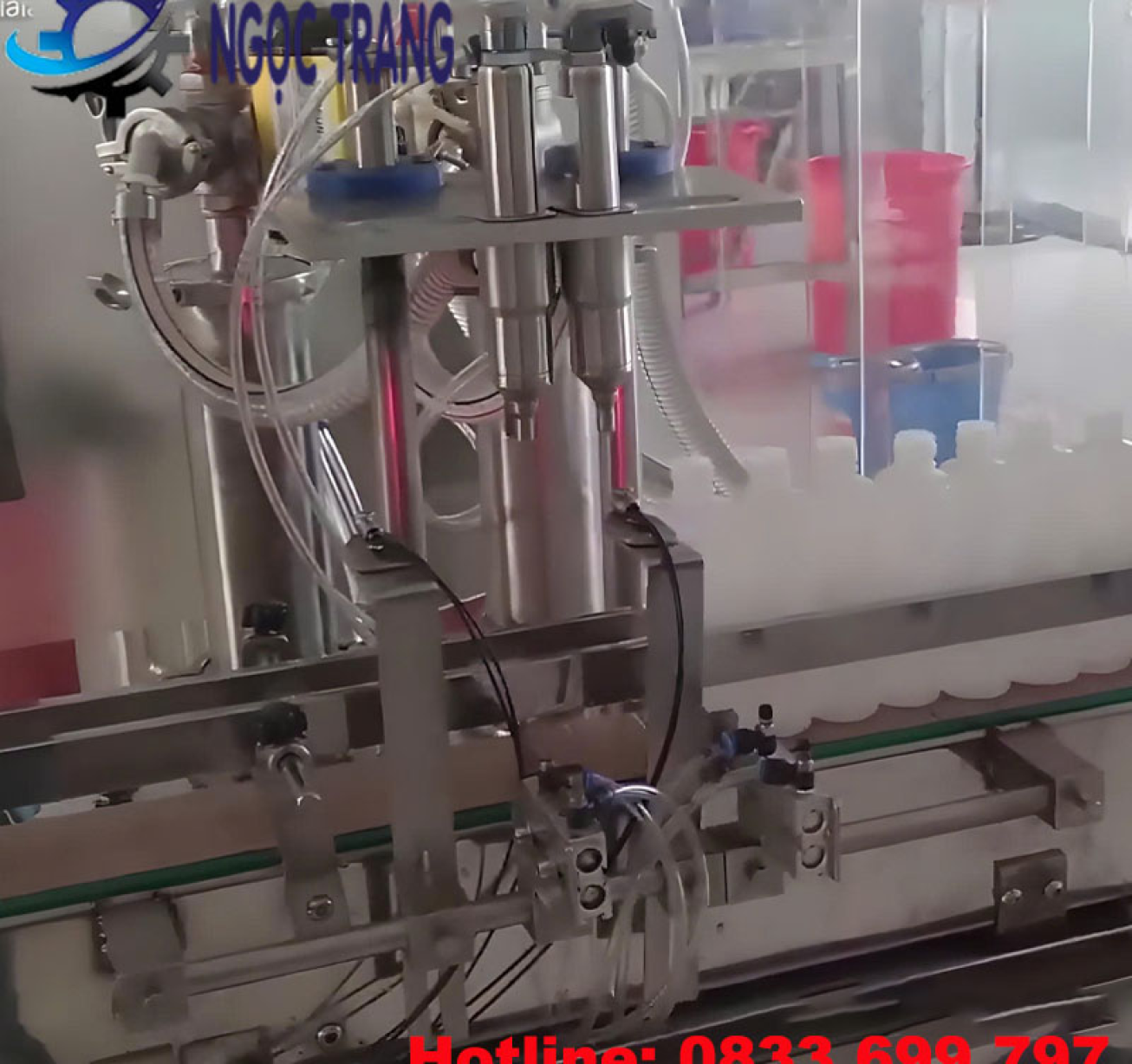 Máy chiết rót thuốc nhuộm 2 vòi - Máy chiết rót tự động