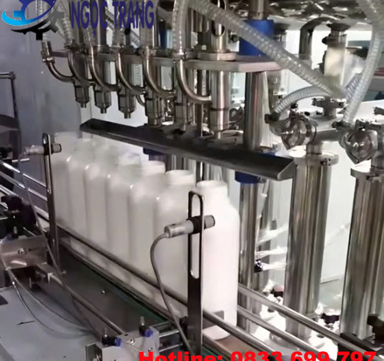 Máy chiết rót thuốc trừ sâu 6 vòi - Máy chiết rót hóa chất
