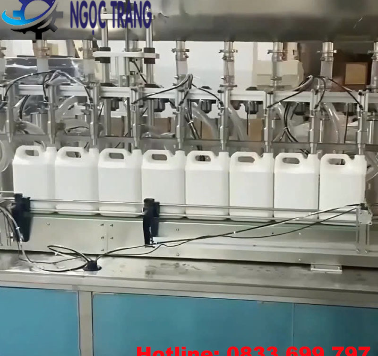 Máy chiết rót 12 vòi tự động - Máy chiết rót can dung tích lớn