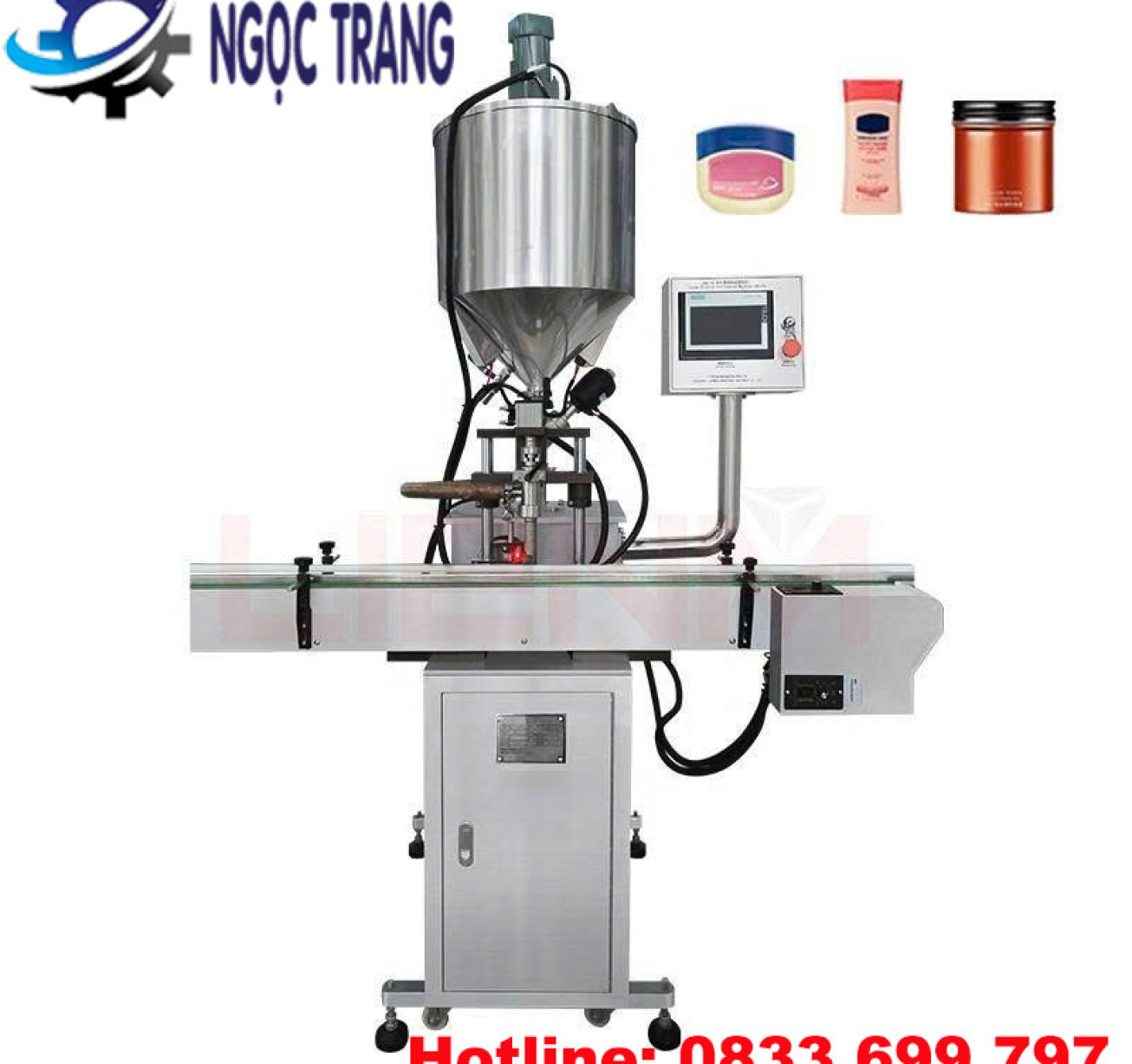 Máy chiết rót kem 1 vòi - Máy chiết rót mỹ phẩm tự động