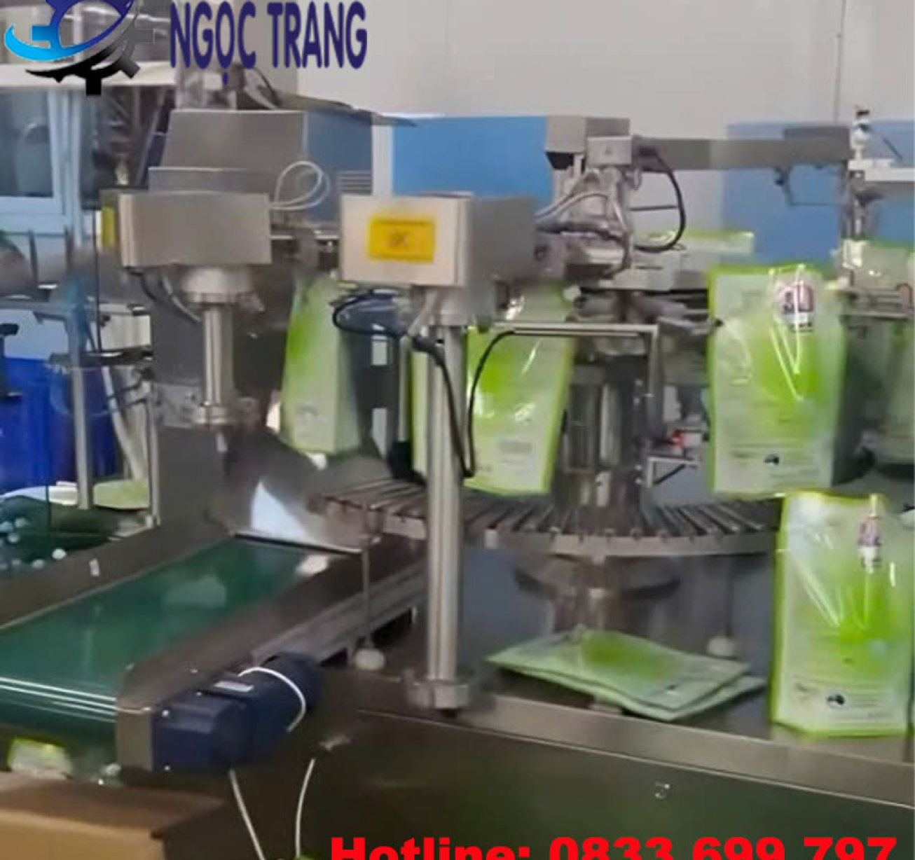 Máy chiết rót túi - Máy chiết rót dạng túi nước giặt, nước xả