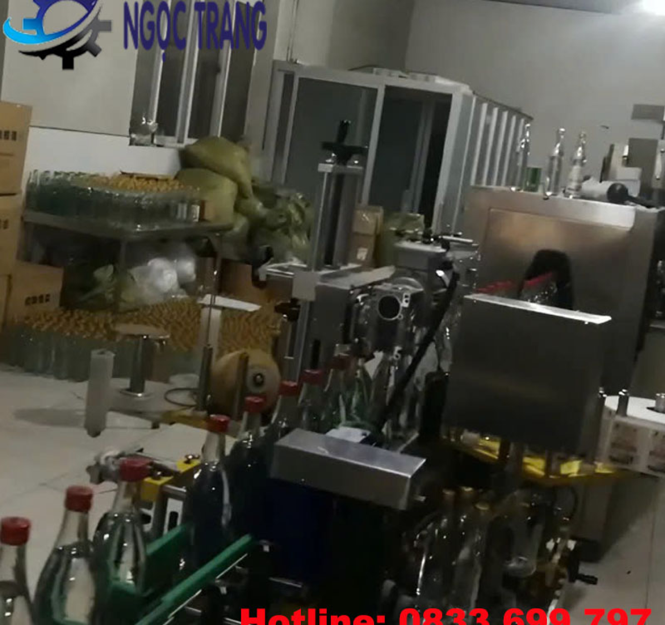 Máy dán nhãn keo hồ - Máy dán nhãn chai lọ tự động tốc độ cao