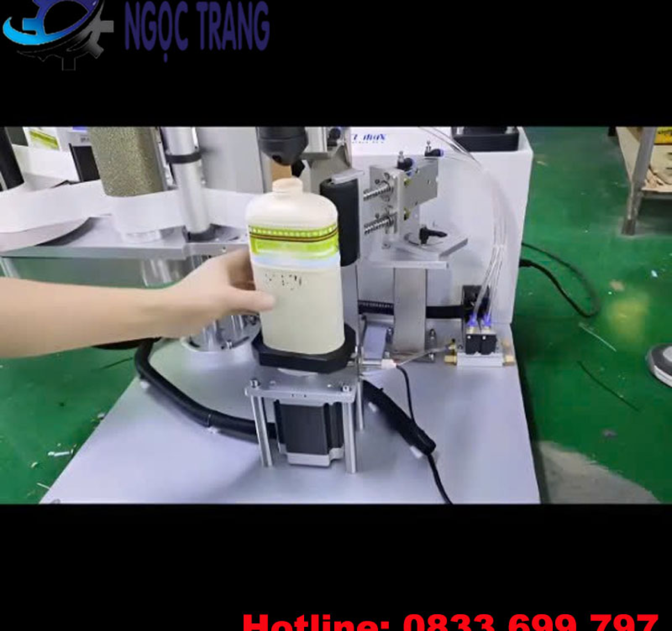 Máy dán nhãn tự động - Máy dán nhãn chai dẹp, 2 mặt, 3 mặt