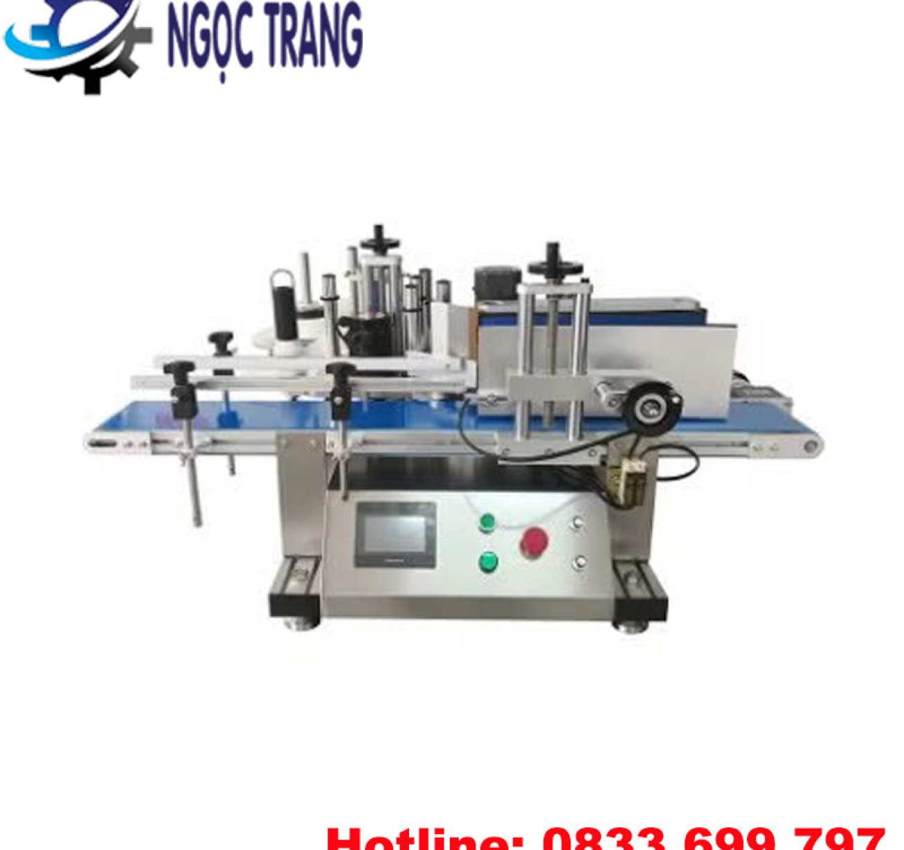 Máy dán tem nhãn chai tròn - Máy dán nhãn chai tròn tự động