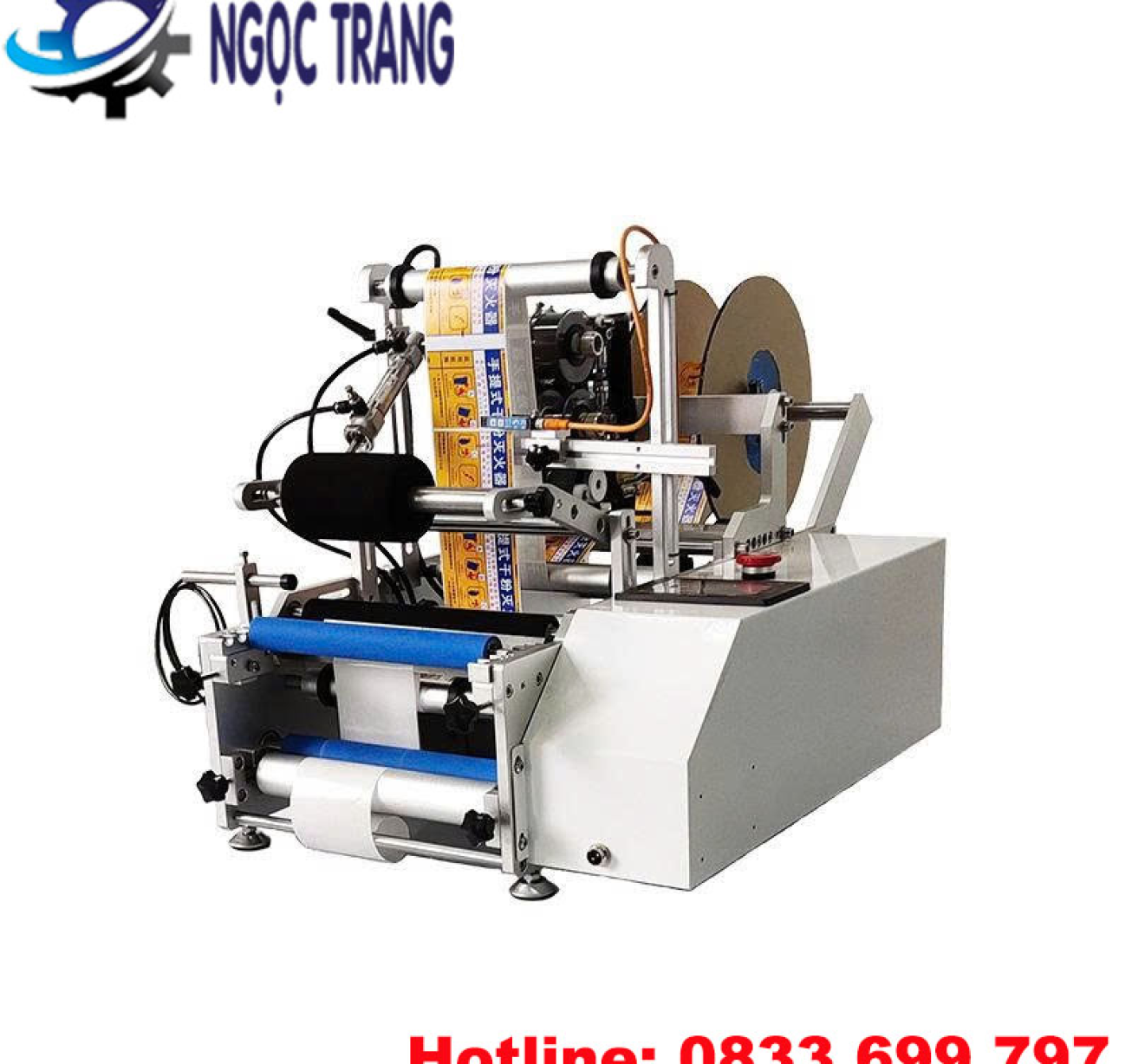 Máy dán nhãn chai tròn có màn hình cảm ứng - Thiết bị dán nhãn