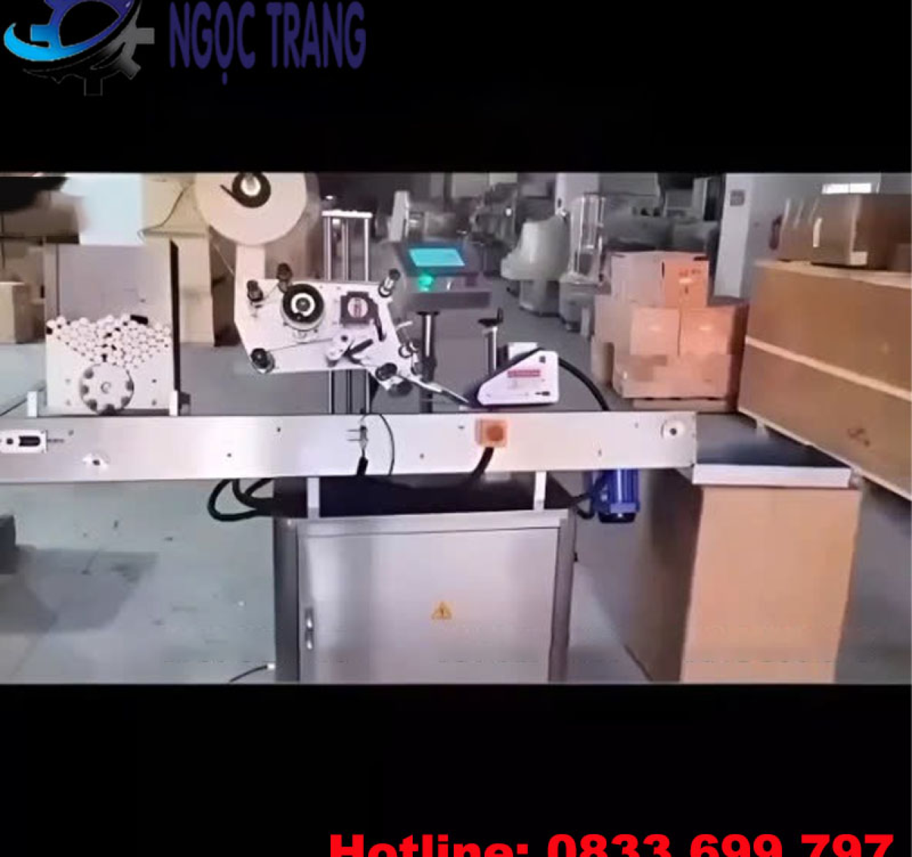 Máy dán nhãn chai tròn - Máy dán tem nhãn chai nhỏ hiện đại