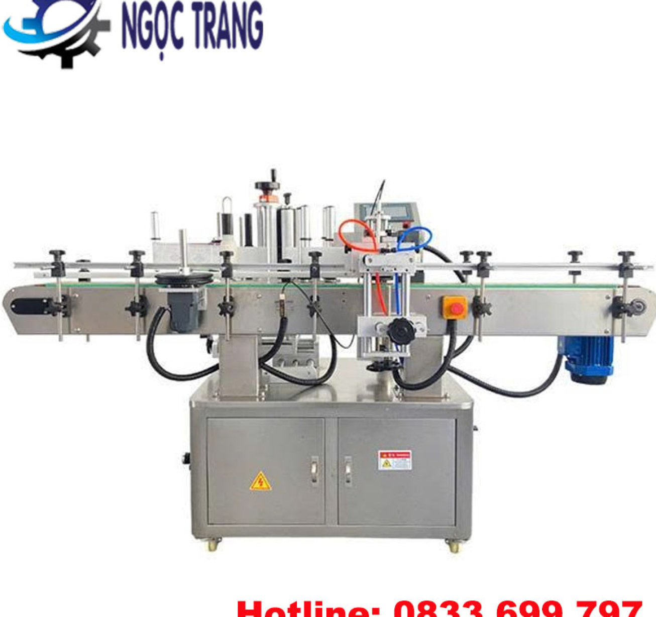 Máy dán nhãn chai tròn tự động - Máy dán nhãn decal chai tròn
