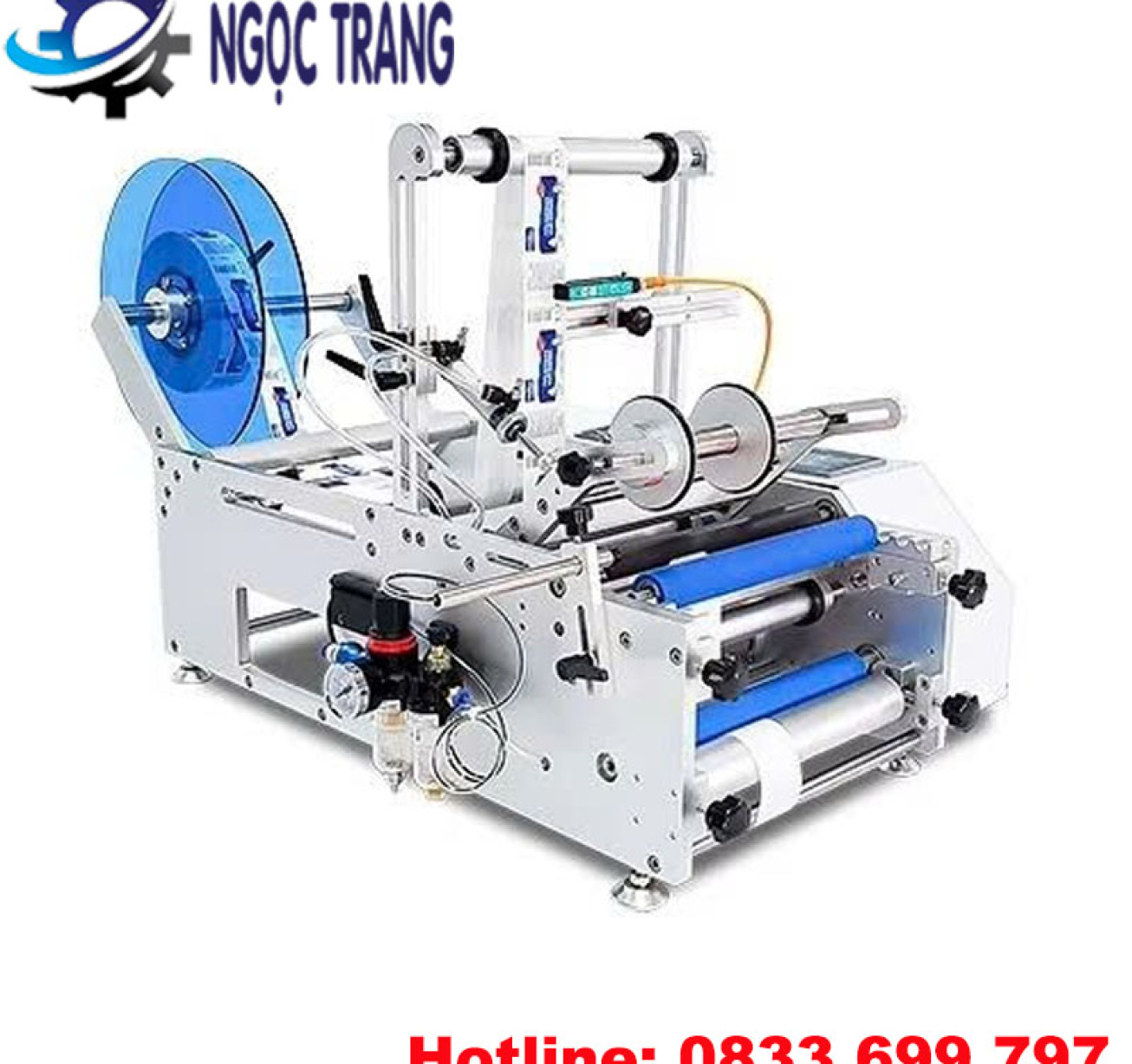 Máy dán nhãn chai tròn có màn hình cảm ứng - Dán nhãn chính xác