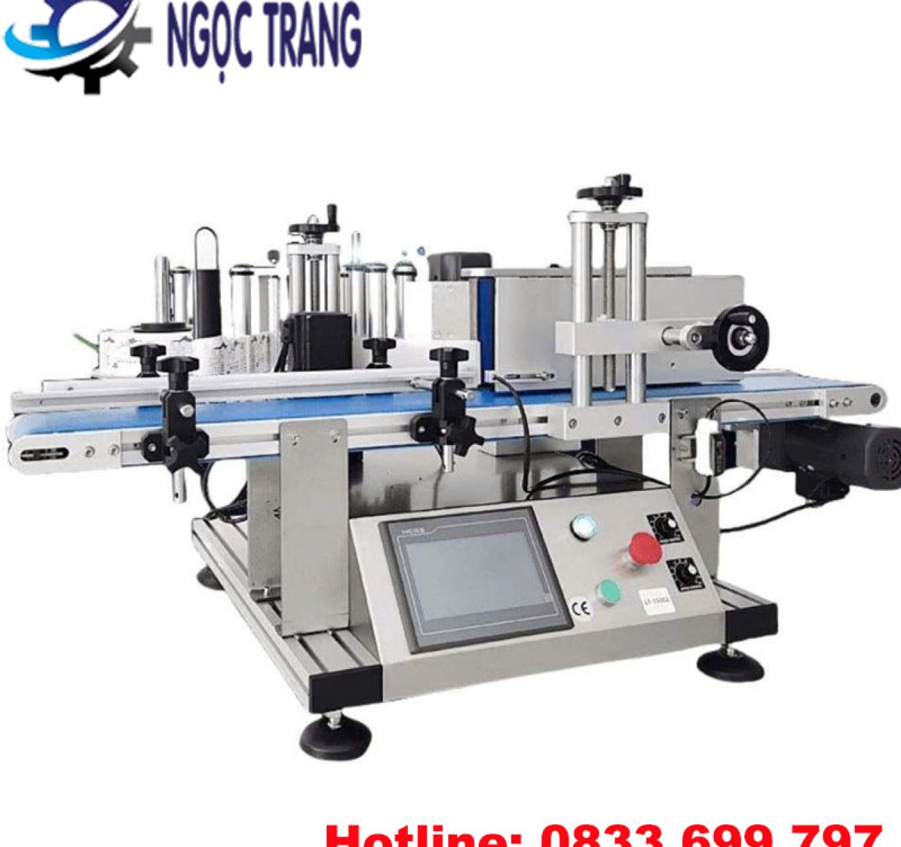 Máy dán nhãn chai lọ tròn - Máy dán nhãn tự động loại nhỏ