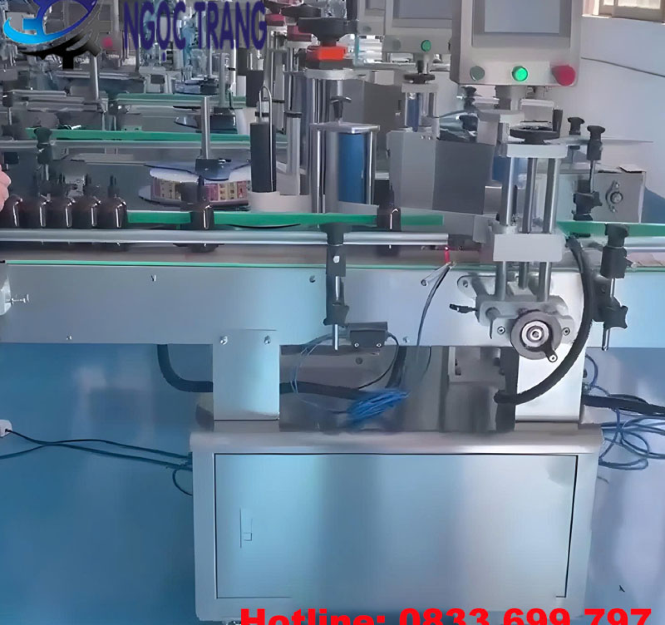 Máy dán nhãn chai tròn tự động - Máy dán nhãn tốc độ cao
