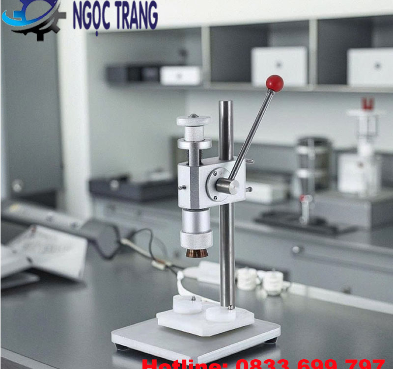 Máy đóng nắp chai bán tự động - Máy dập nắp chai nước hoa