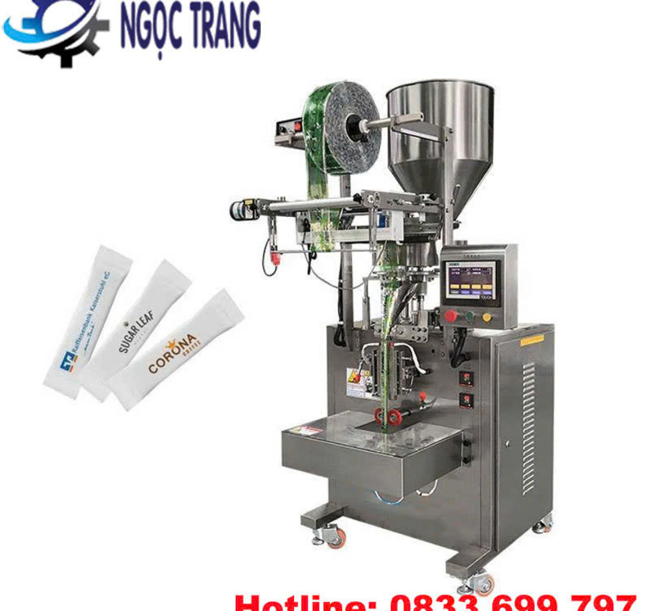 Máy đóng gói cà phê hòa tan - Máy đóng gói bột dạng que