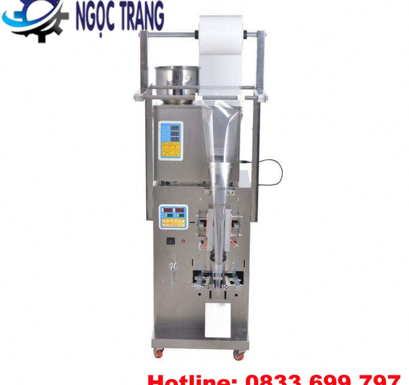 Máy đóng gói dạng bột - Máy đóng gói cân định lượng 3 biên