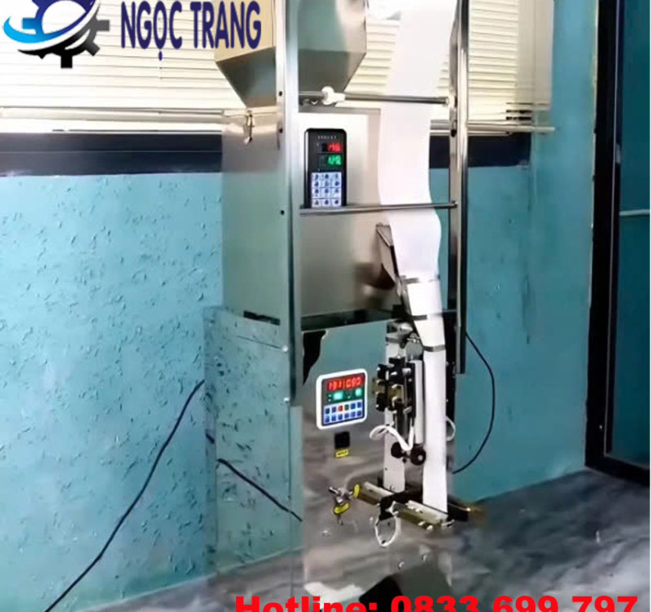 Máy đóng gói dạng hạt - Máy đóng gói cân định lượng bột, hạt