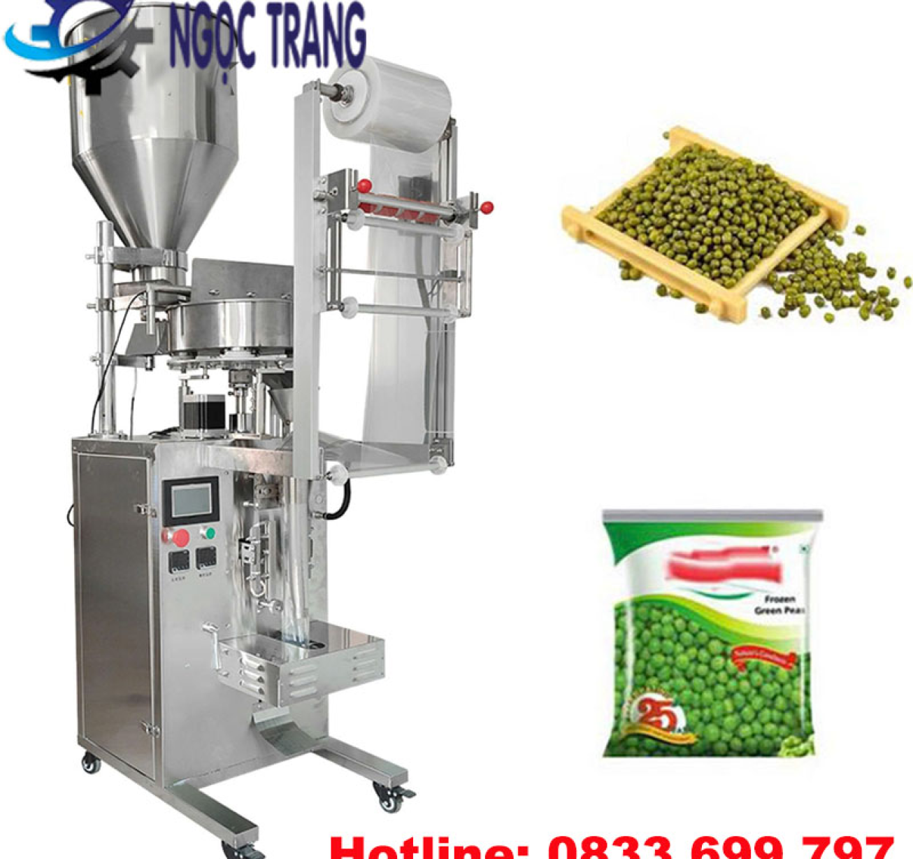 Máy đóng gói dạng bột - Máy đóng gói đường, gạo, hạt