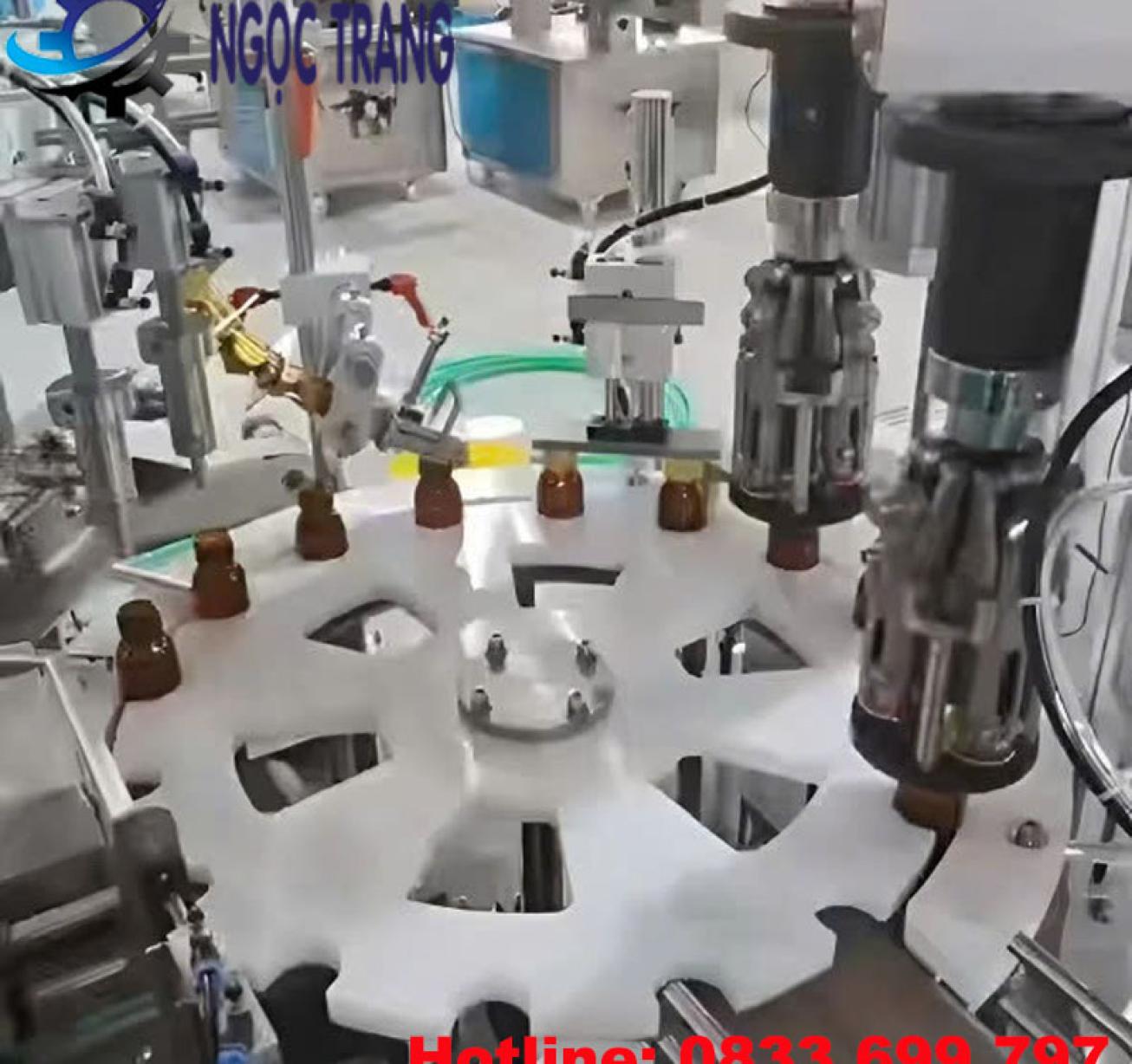Máy xoắn nắp chai tự động - Máy vặn nắp chai tốc độ cao