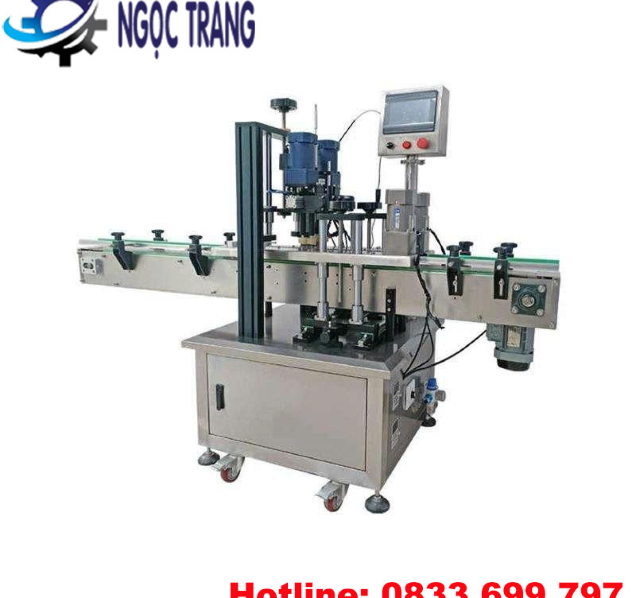Máy đóng nắp chai tự động - Máy vặn nắp chai mỹ phẩm, thuốc