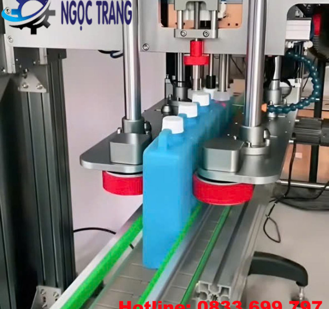 Máy đóng nắp chai tự động - Máy siết nắp, vặn nắp chai
