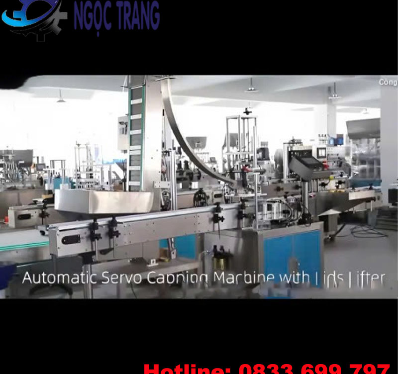 Máy cấp nắp và vặn nắp chai tự động - Máy đóng nắp chai lọ