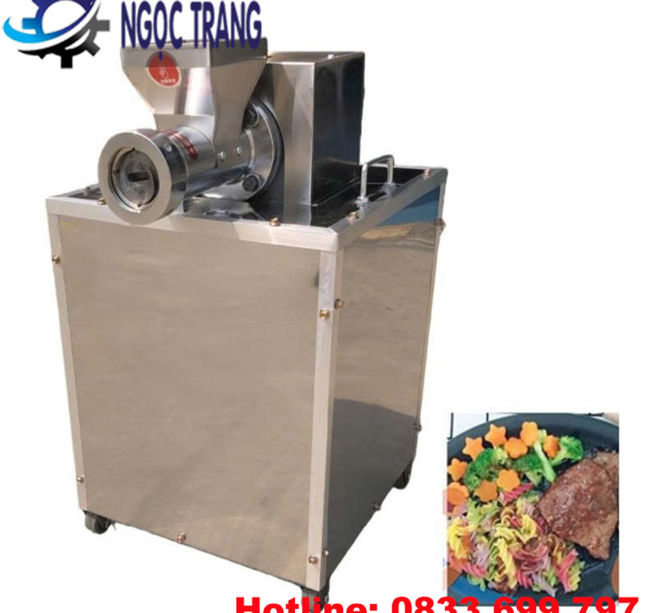 Máy làm nui xoắn BK60 - Máy đùn nui ống, nui xoắn, mì sợi