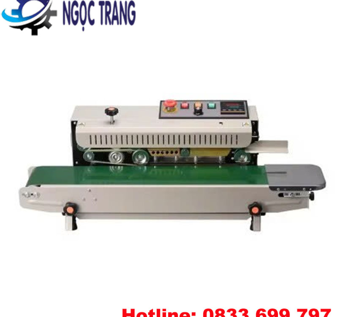 Máy hàn miệng túi - Máy ép nhiệt miệng túi liên tục dạng nằm