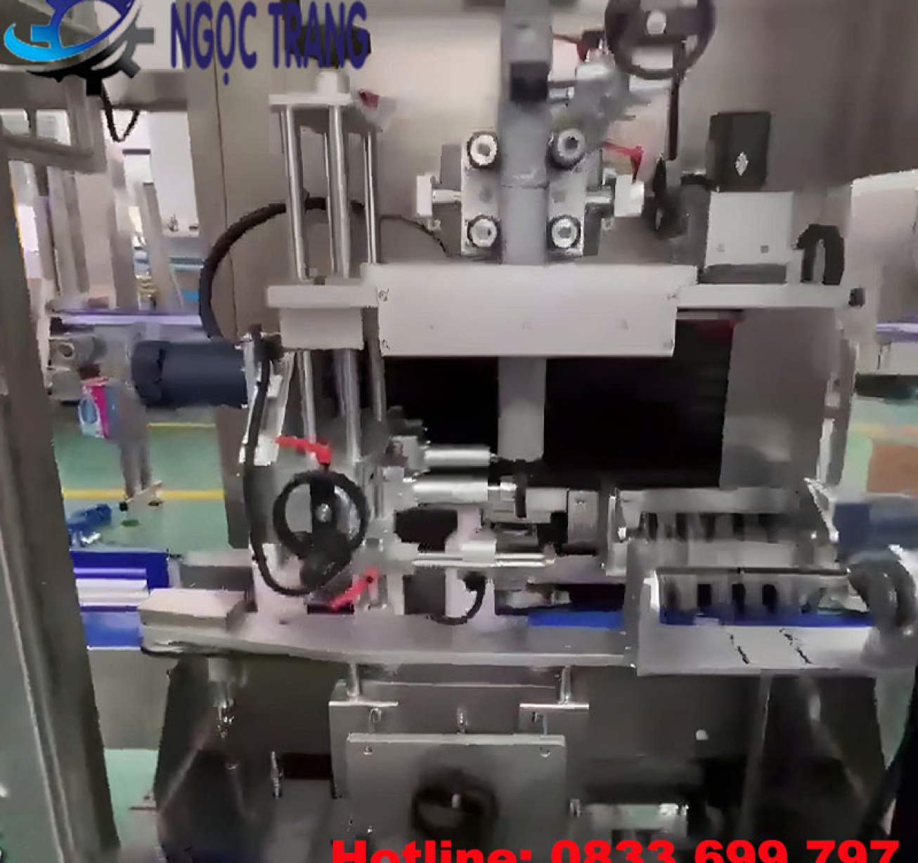 Máy phóng màng co kết hợp hơ màng hơi nước và thổi khô