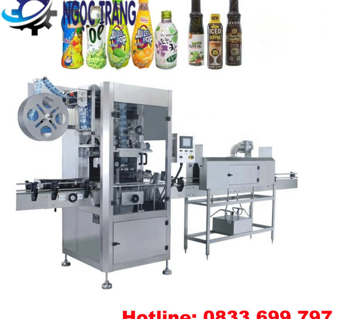 Máy phóng nhãn màng co - Máy phóng nhãn tự động tốc độ cao