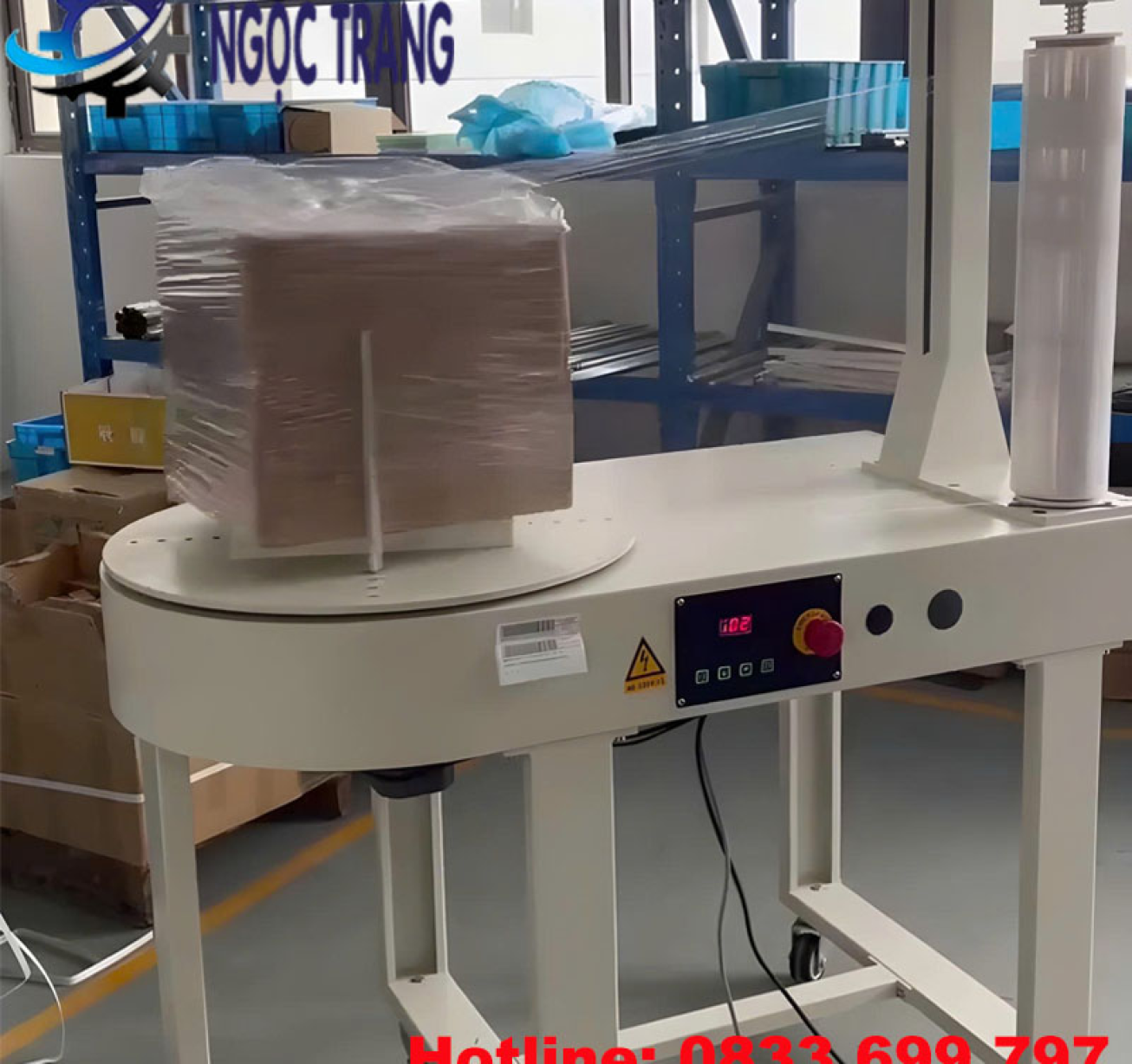 Máy quấn màng co tự động - Máy quấn màng PE hiện đại 4.0