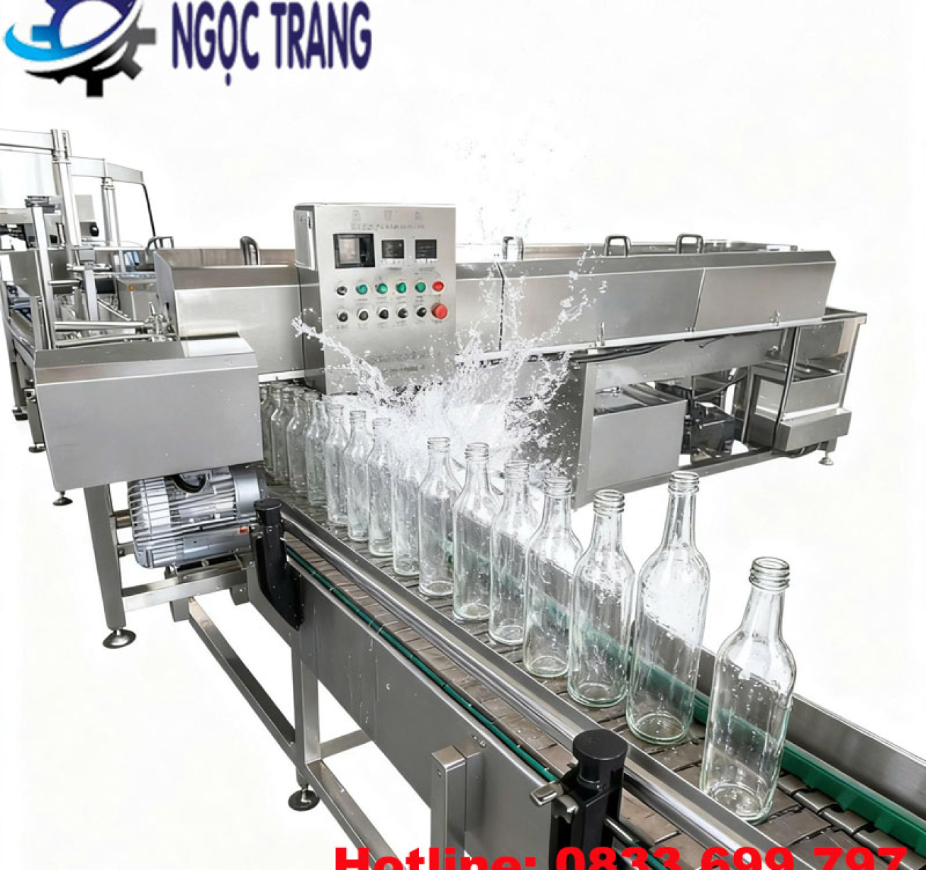 Máy rửa chai lọ tự động - Máy rửa chai, lon năng suất lớn