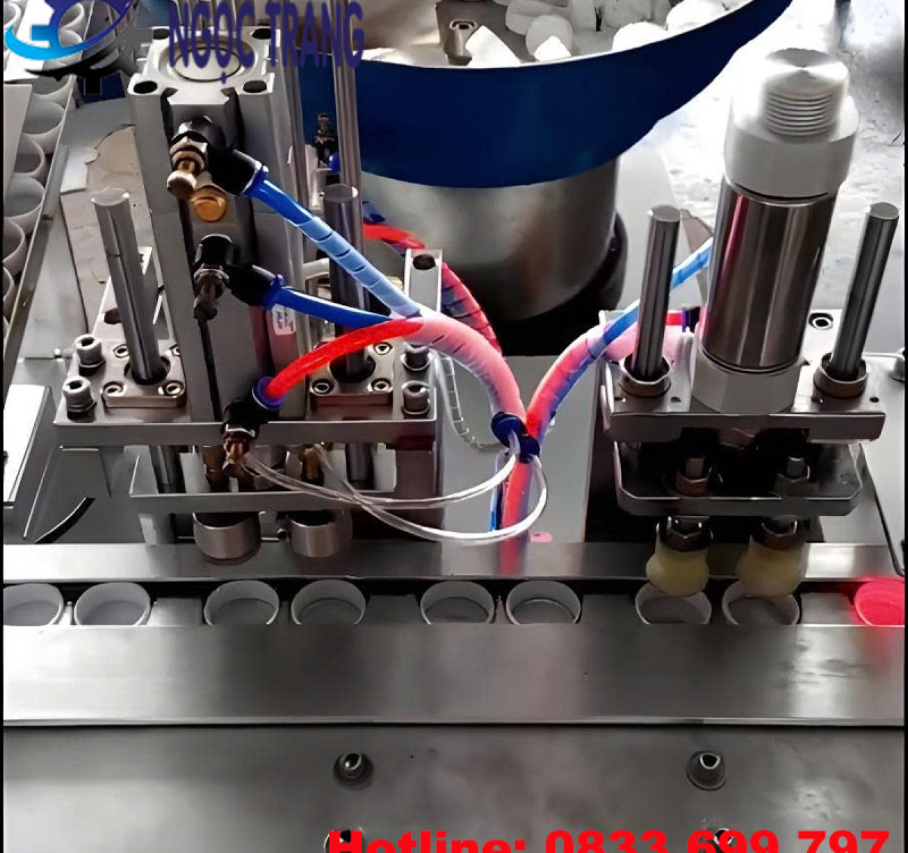 Máy seal màng nhôm tự động - Máy ghép màng nhôm nắp chai