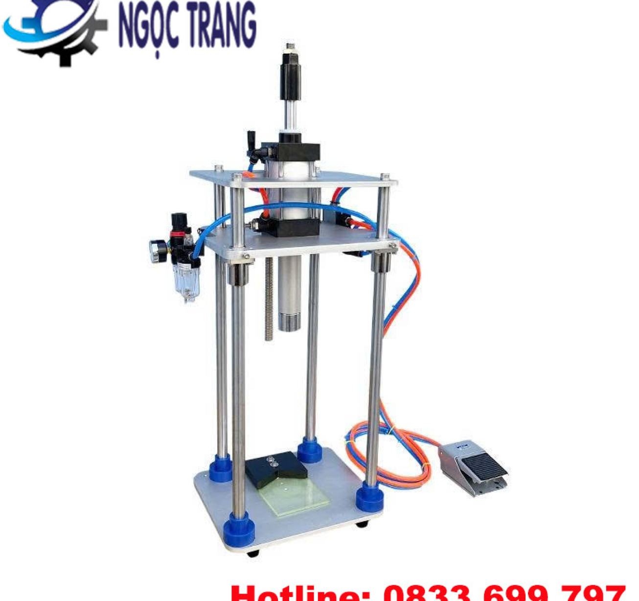 Máy đóng nắp bán tự động - Máy siết nắp chai nhựa, thủy tinh