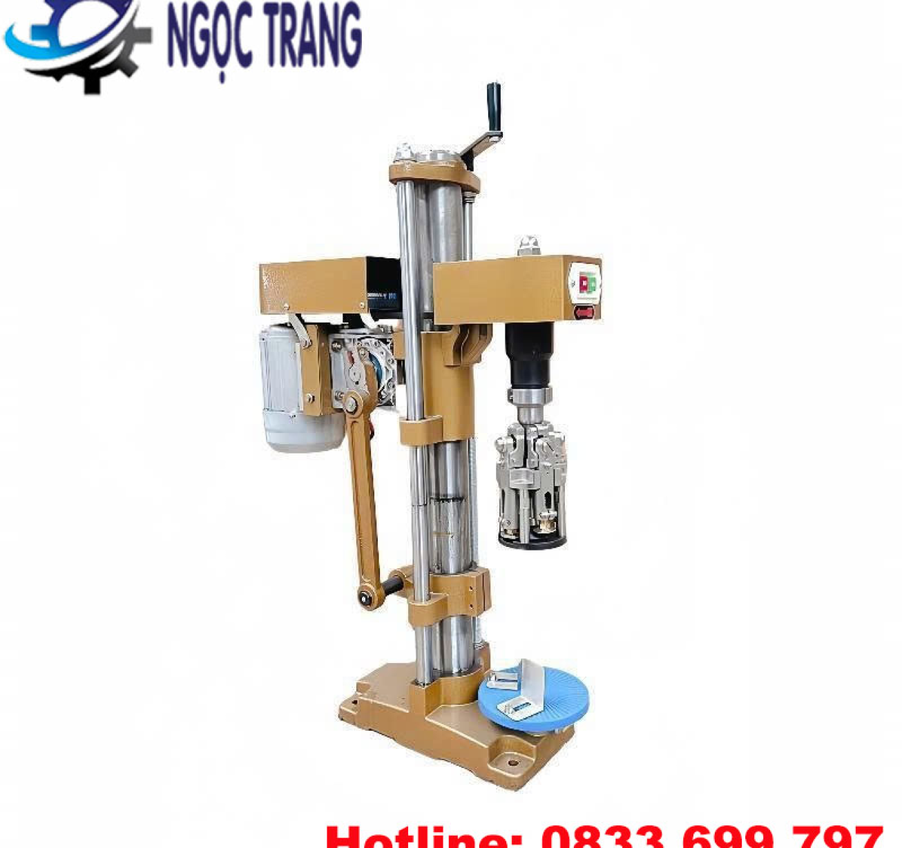 Máy đóng nắp chai rượu - Máy vặn nắp chai bán tự động