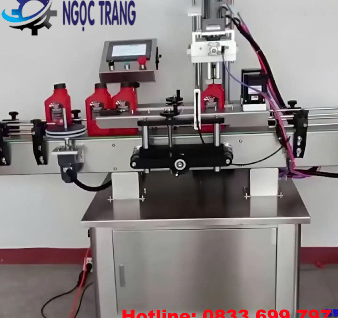 Máy đóng nắp chai tự động - Máy vặn nắp, siết nắp chai giá tốt