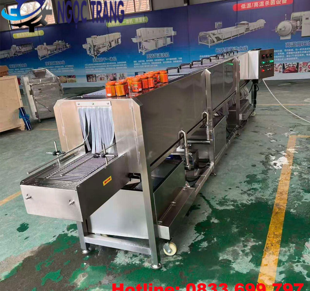 Máy rửa chai lọ tự động - Hệ thống rửa chai kết hợp sấy khô
