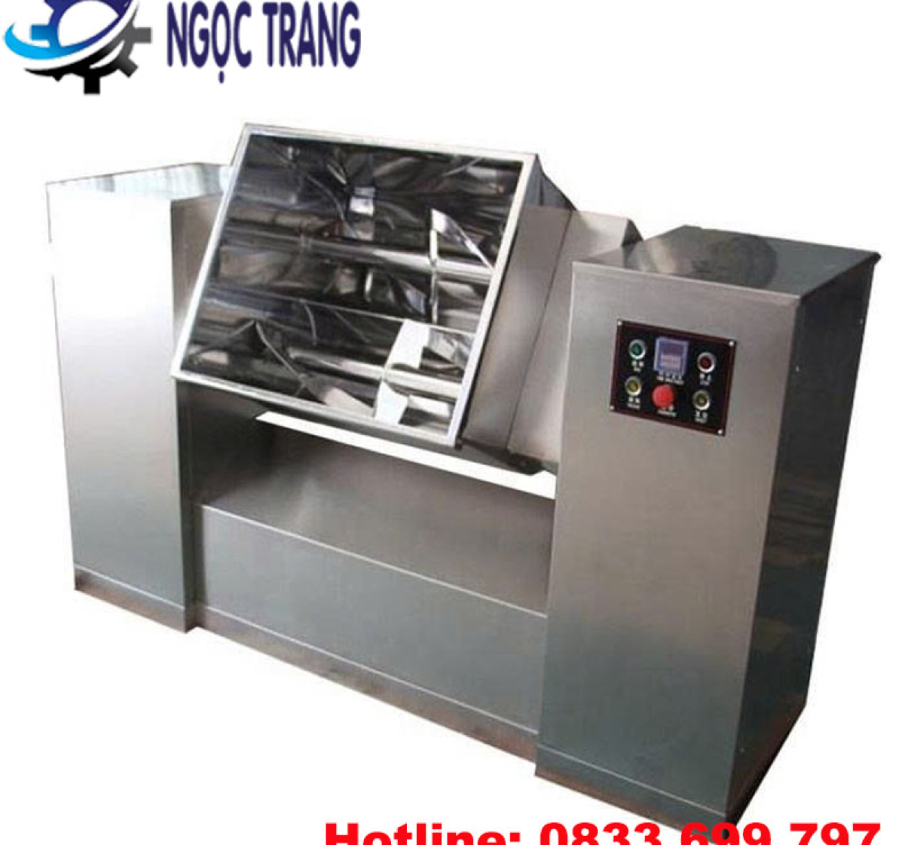 Máy trộn bột nằm ngang - Máy trộn bột khô, bột nhão dung tích lớn