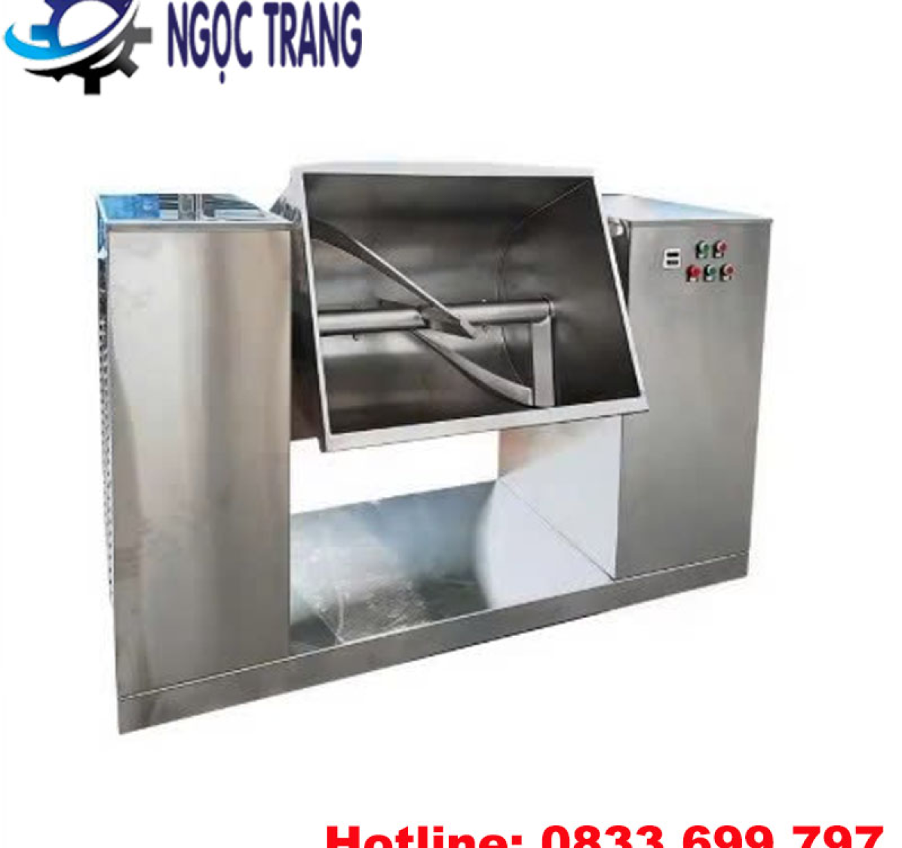 Máy trộn bột nằm ngang - Máy trộn bột dược liệu, mỹ phẩm