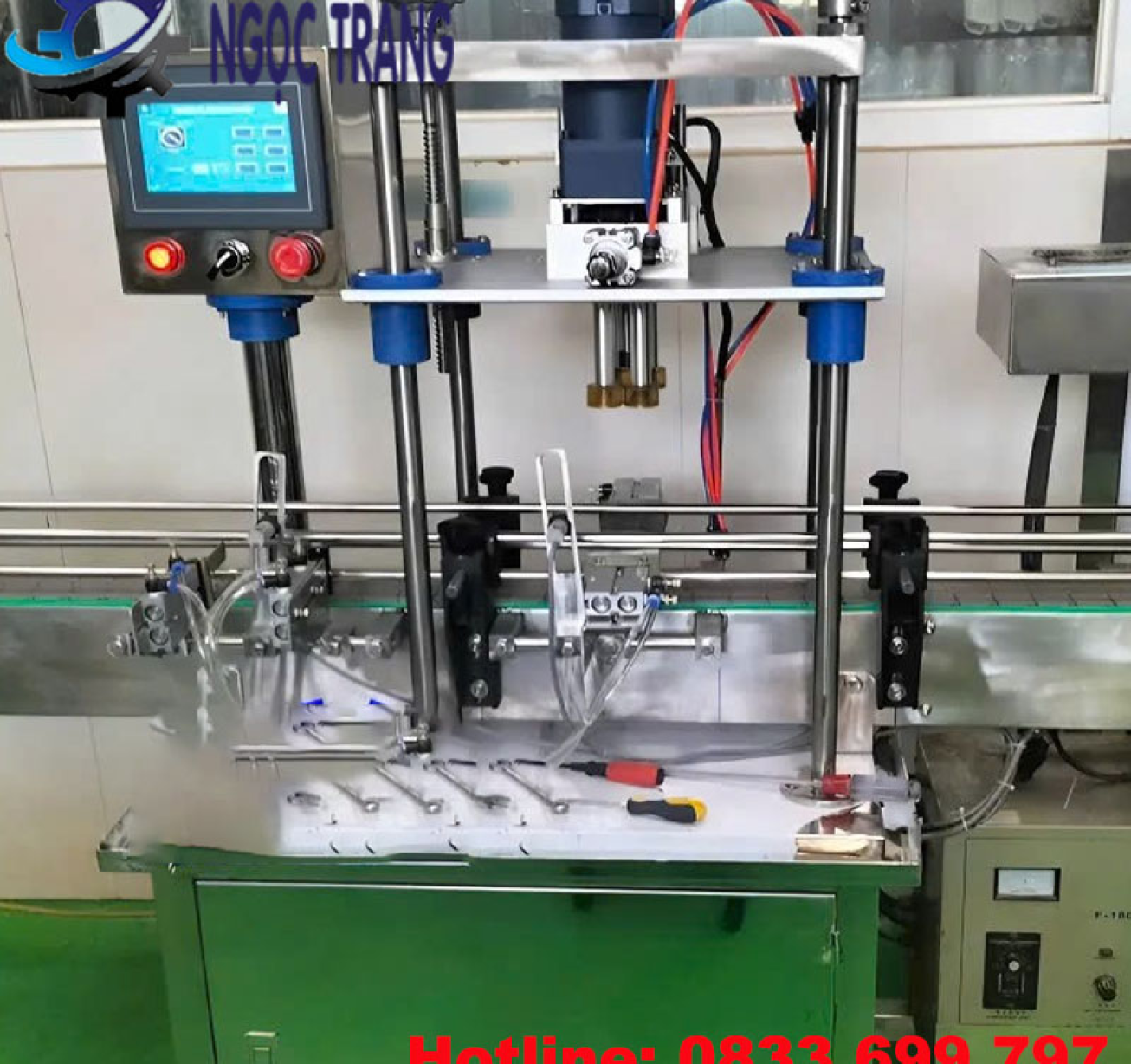 Máy siết nắp chai tự động - Máy đóng nắp chai tốc độ cao
