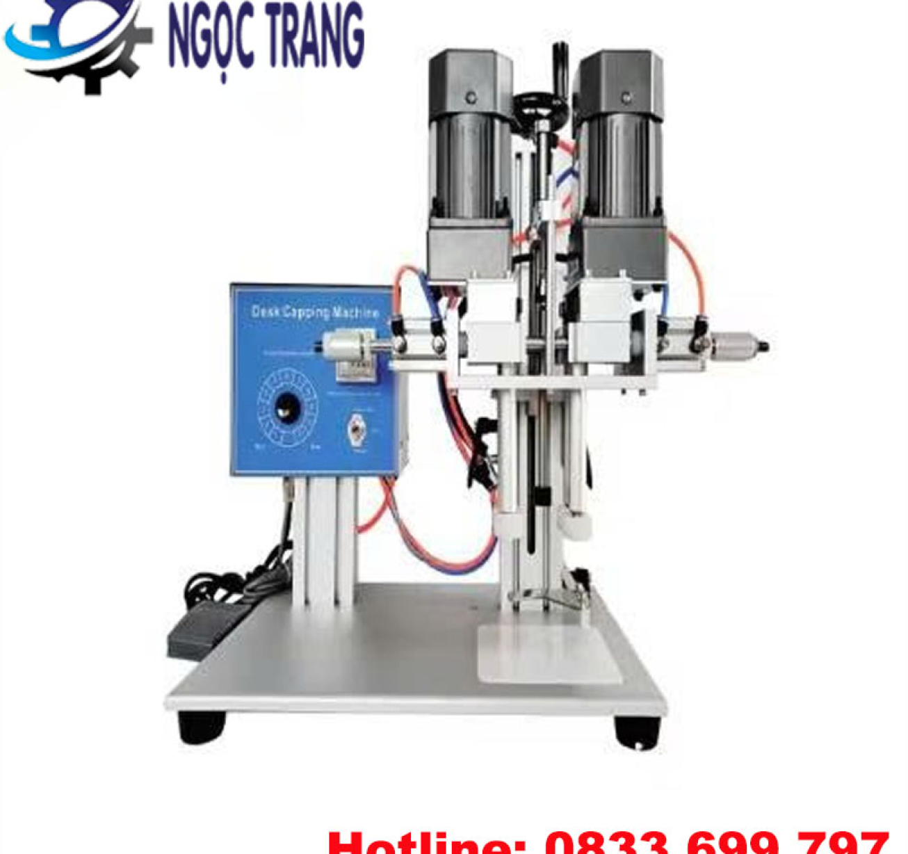 Máy vặn nắp chai 2 motor - Máy đóng nắp chai hộ gia đình