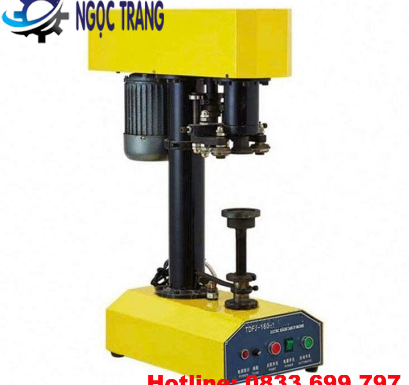 Máy viền mí nắp nhôm bán tự động - Máy viền mí lon giá tốt