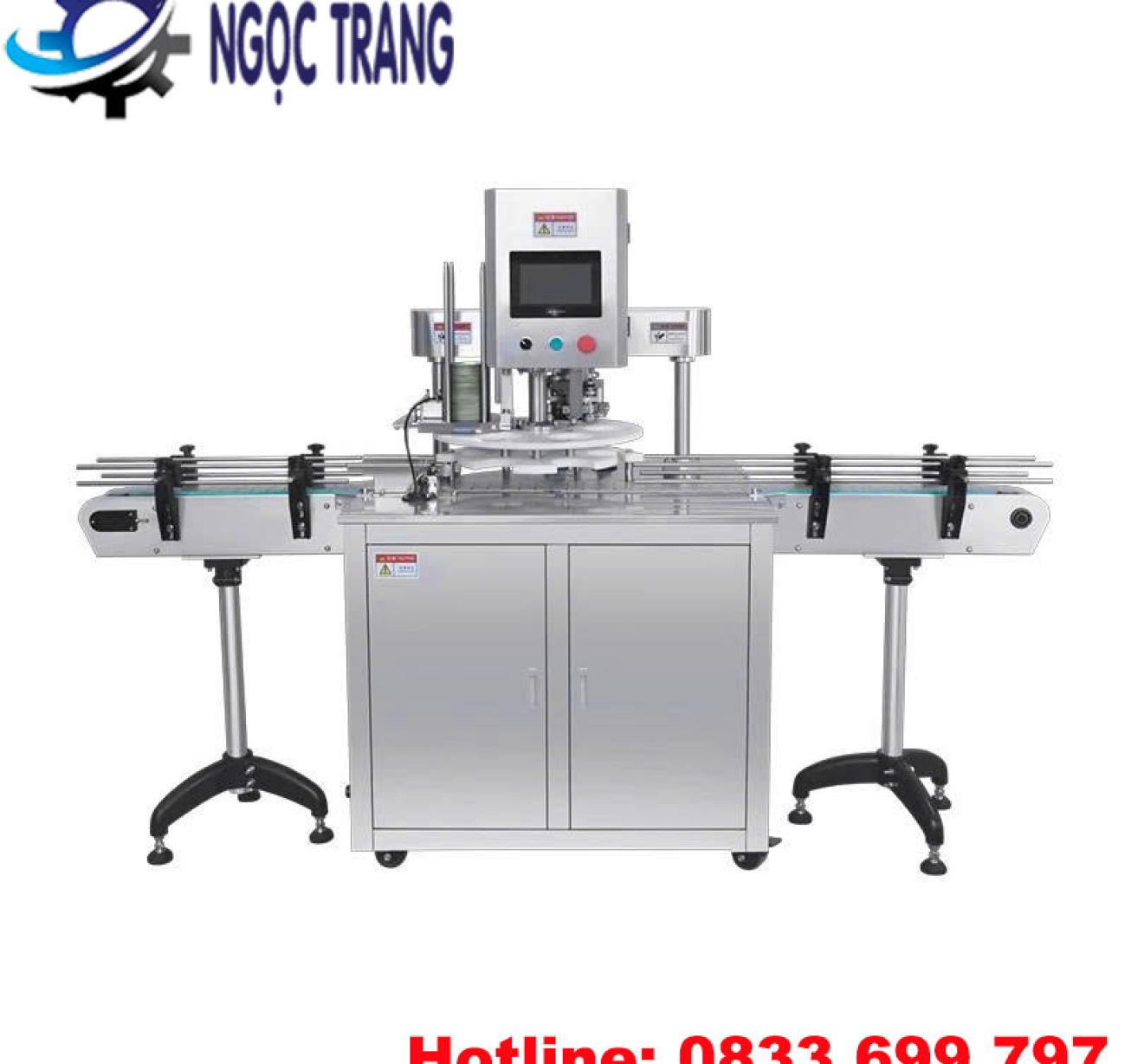 Máy viền mí lon tự động - Máy viền mí nắp nhôm năng suất tốt