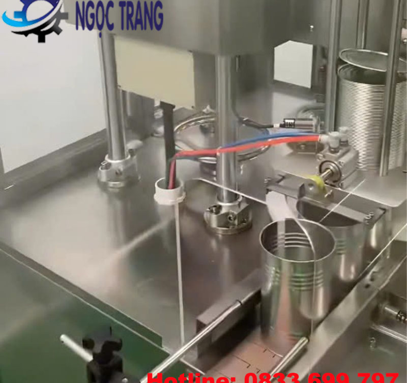 Máy viền mí lon tự động - Máy viền mí nắp nhôm tốc độ cao