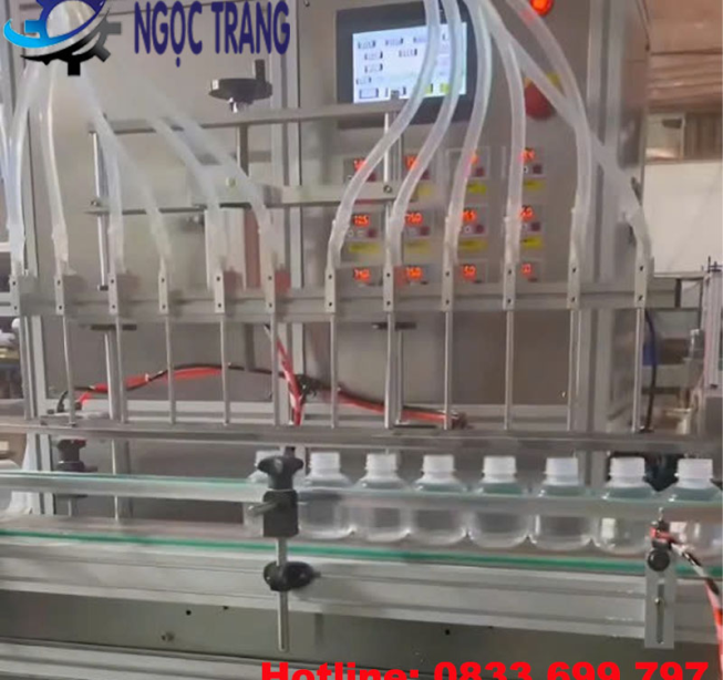 Máy chiết rót 12 vòi tự động - Máy chiết rót tốc độ cao