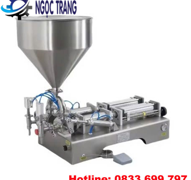 Máy chiết rót 2 vòi - Máy chiết rót định lượng bán tự động