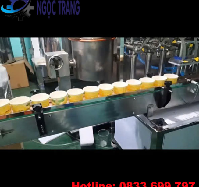 Máy chiết rót tàu phớ - Máy chiết rót tàu hủ, bánh flan